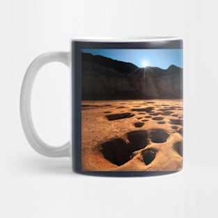 Moonrise at the crater of Nisyros volcano. Mug